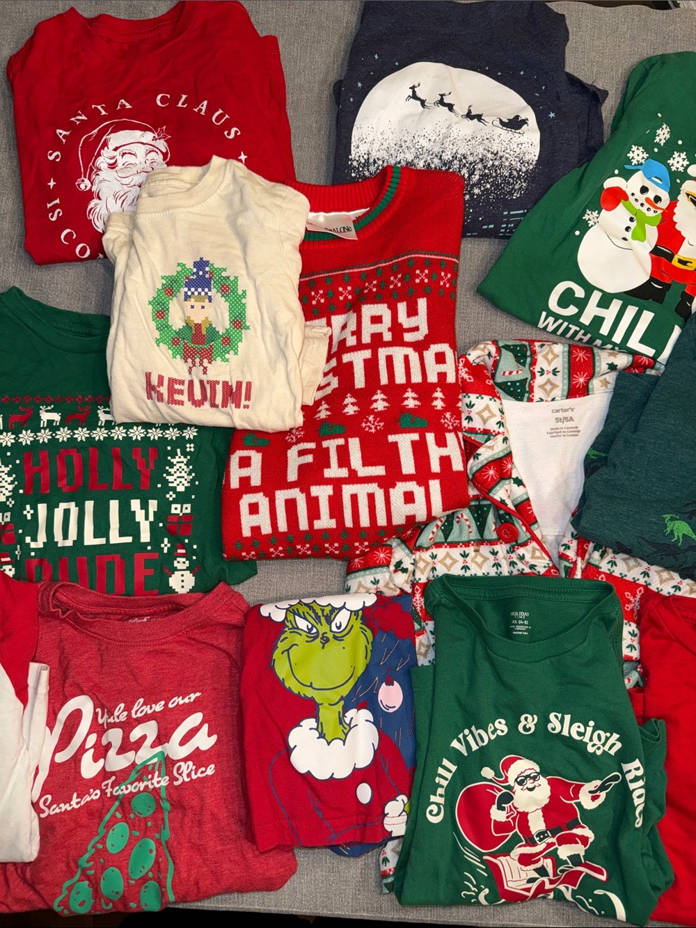 Boys Christmas Top Lot-Size 4/5